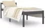 VidaXL Bedframe massief hout grijs 75x190 cm 2FT6 small single - Thumbnail 2