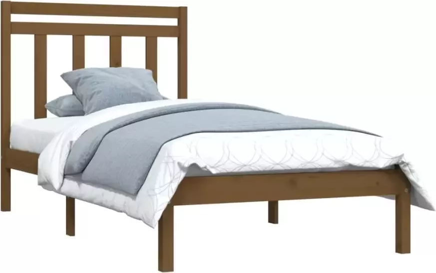 VidaXL -Bedframe-massief-hout-honingbruin-100x200-cm - Foto 5