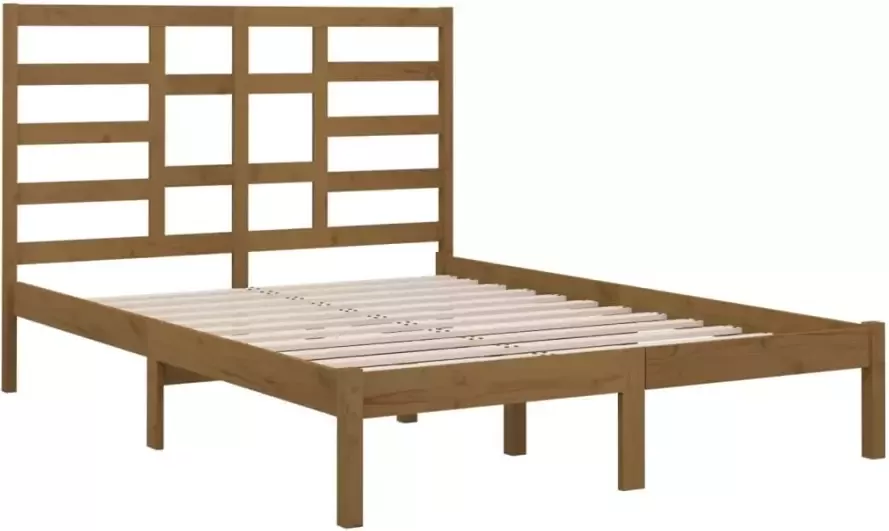 VidaXL -Bedframe-massief-hout-honingbruin-120x200-cm - Foto 5