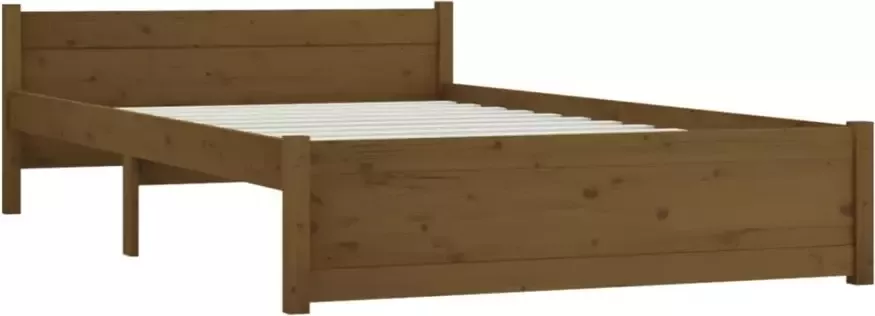 VidaXL -Bedframe-massief-hout-honingbruin-140x200-cm - Foto 4