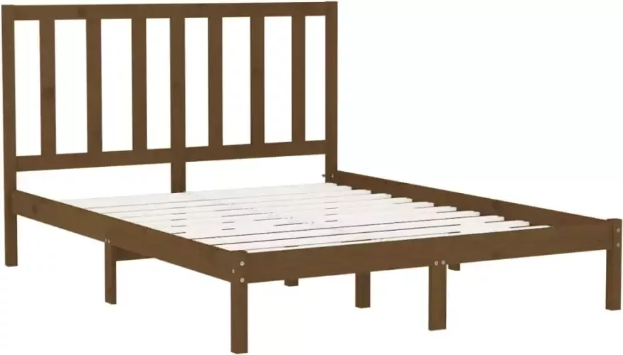 VidaXL -Bedframe-massief-hout-honingbruin-140x200-cm - Foto 6