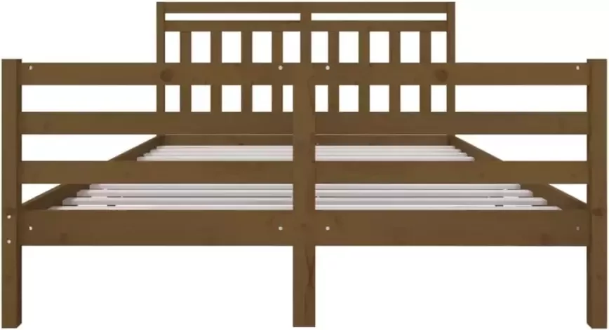 VidaXL -Bedframe-massief-hout-honingbruin-160x200-cm - Foto 3