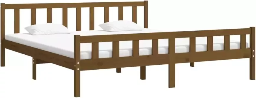 VidaXL -Bedframe-massief-hout-honingbruin-200x200-cm - Foto 20