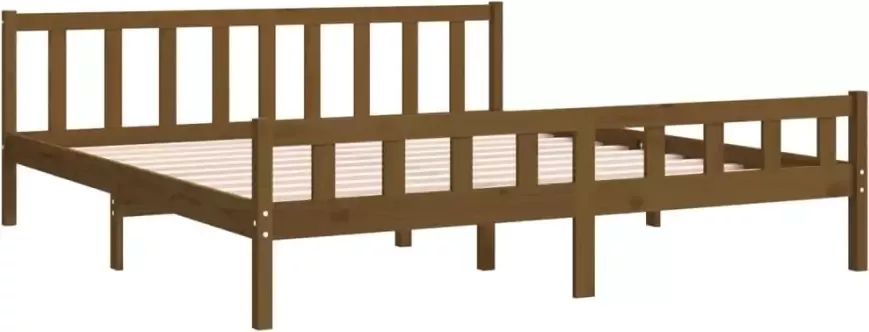 VidaXL -Bedframe-massief-hout-honingbruin-200x200-cm - Foto 19