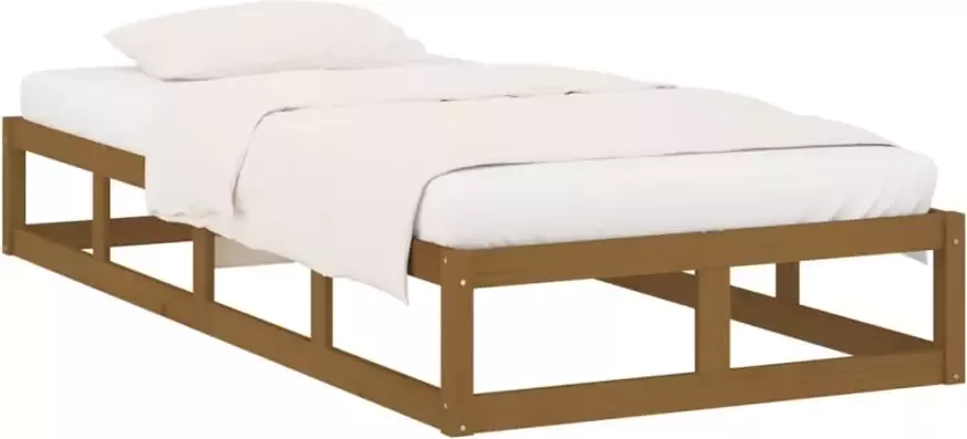 VidaXL -Bedframe-massief-hout-honingbruin-90x190-cm-3FT-Single - Foto 4