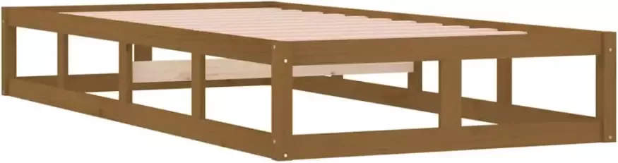 VidaXL -Bedframe-massief-hout-honingbruin-90x190-cm-3FT-Single - Foto 3