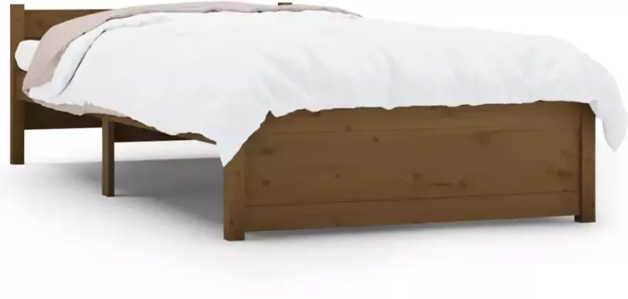 VidaXL -Bedframe-massief-hout-honingbruin-90x200-cm - Foto 2