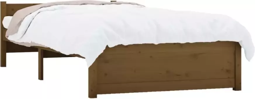 VidaXL -Bedframe-massief-hout-honingbruin-90x200-cm - Foto 5