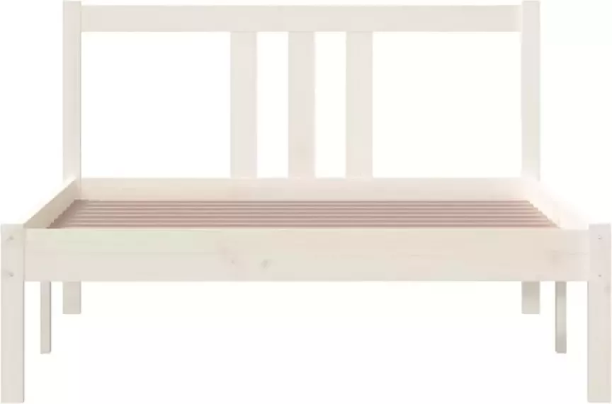 VidaXL -Bedframe-massief-hout-wit-100x200-cm - Foto 19