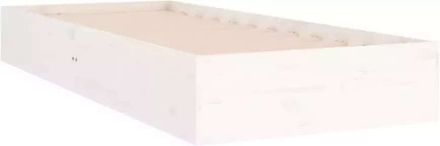 VidaXL -Bedframe-massief-hout-wit-75x190-cm-2FT6-Small-Single - Foto 5