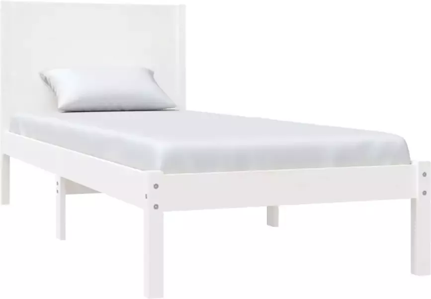 VidaXL -Bedframe-massief-hout-wit-75x190-cm-2FT6-Small-Single - Foto 17
