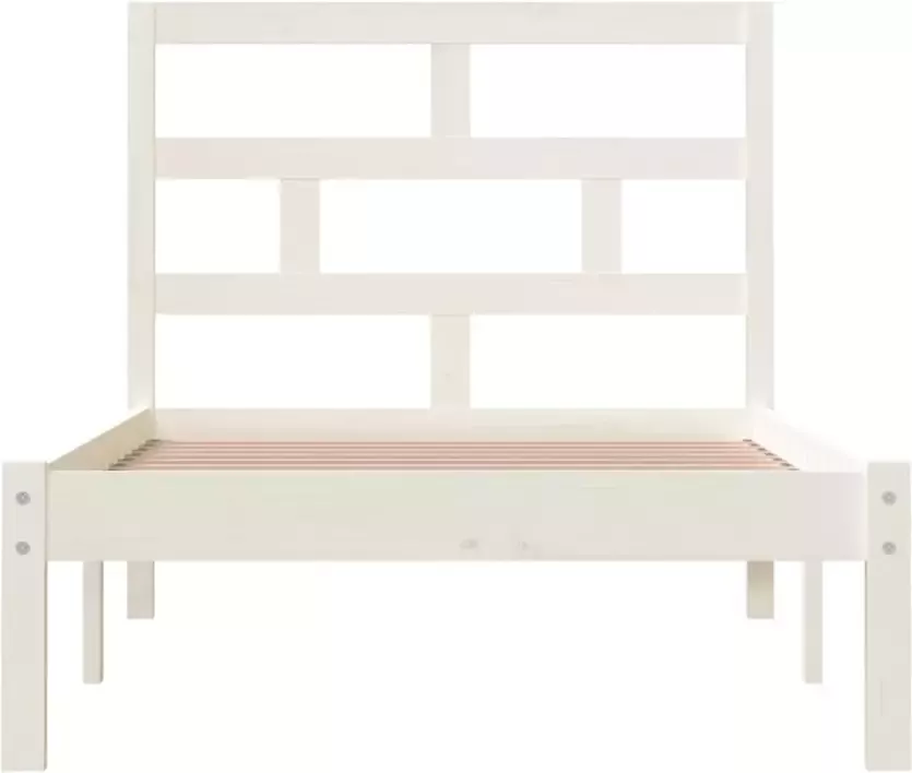 VidaXL -Bedframe-massief-hout-wit-90x190-cm-3FT-Single - Foto 2