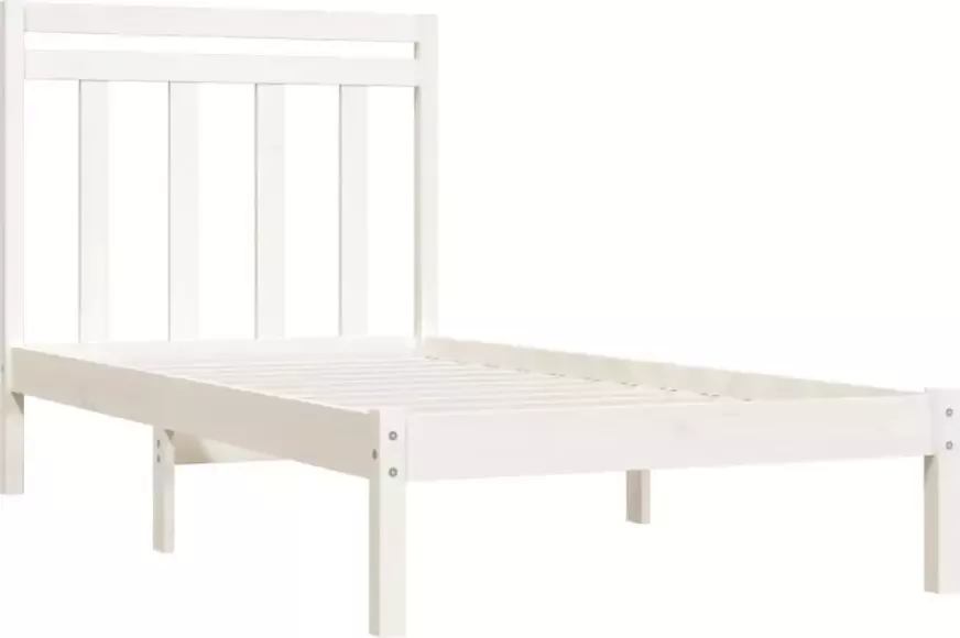 VidaXL -Bedframe-massief-hout-wit-90x190-cm-3FT-Single - Foto 4