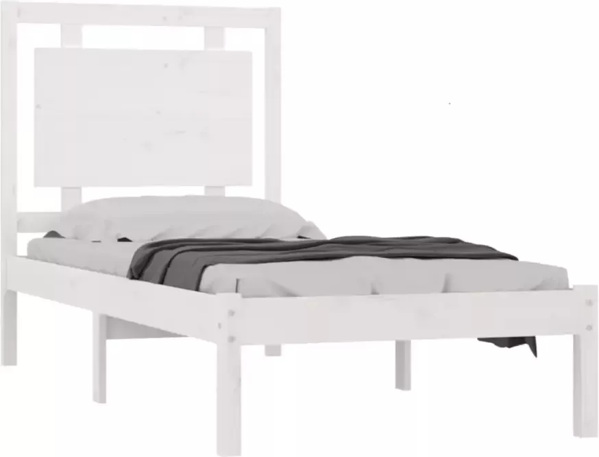 VidaXL -Bedframe-massief-hout-wit-90x190-cm-3FT-Single - Foto 4