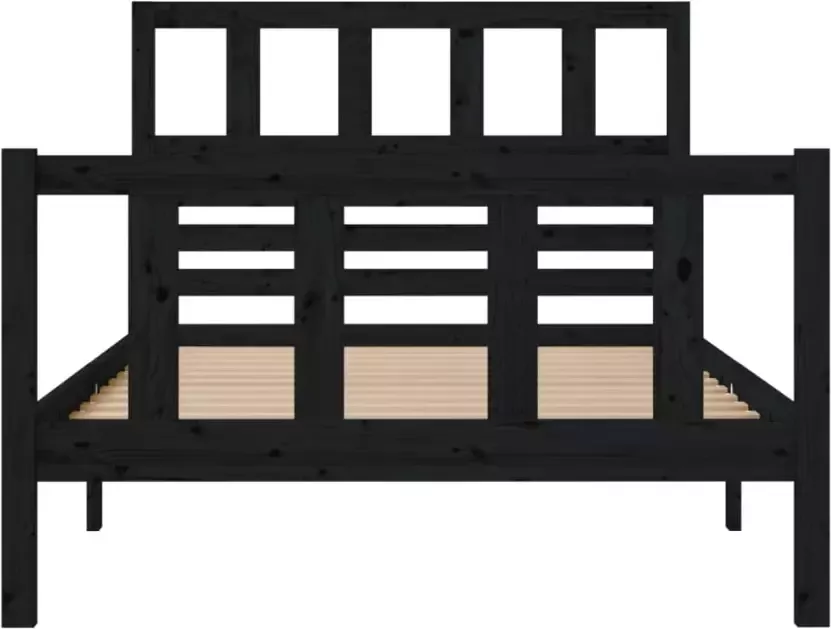VidaXL -Bedframe-massief-hout-zwart-100x200-cm - Foto 15