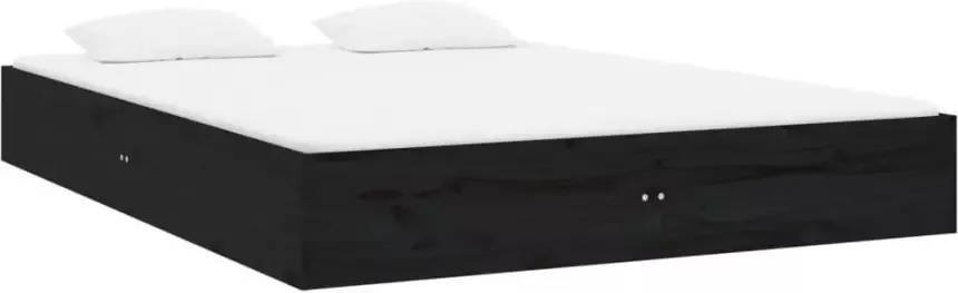 VidaXL -Bedframe-massief-hout-zwart-120x190-cm-4FT-Small-Double - Foto 4