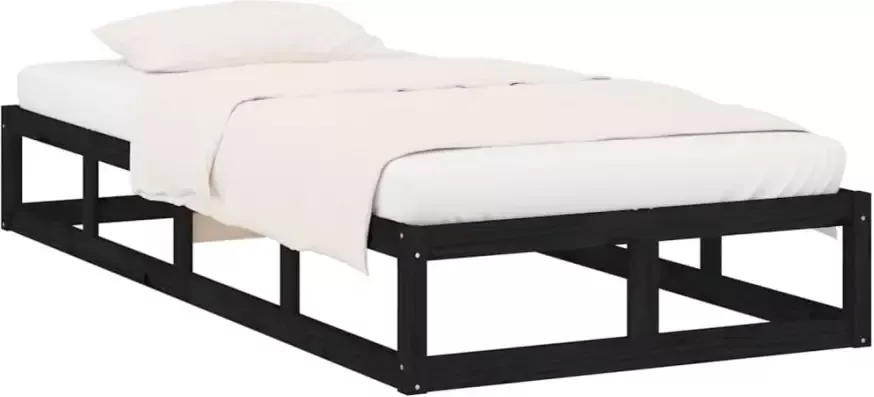 VidaXL -Bedframe-massief-hout-zwart-90x190-cm-3FT-Single - Foto 4