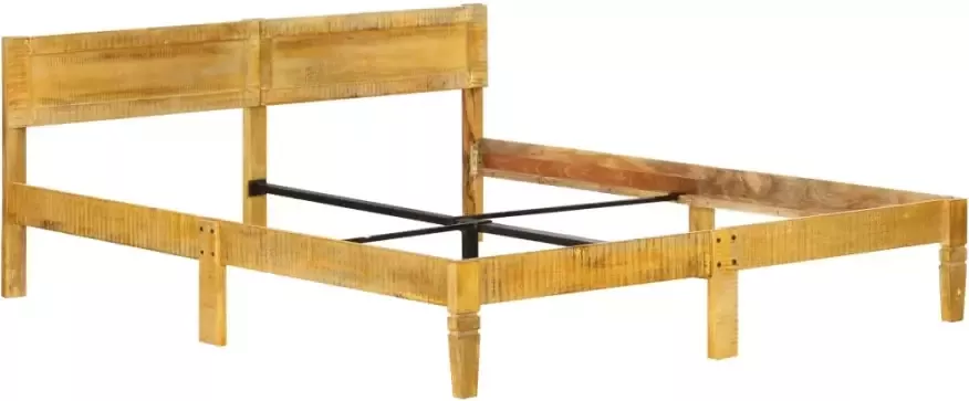 VidaXL -Bedframe-massief-mangohout-140-cm - Foto 4