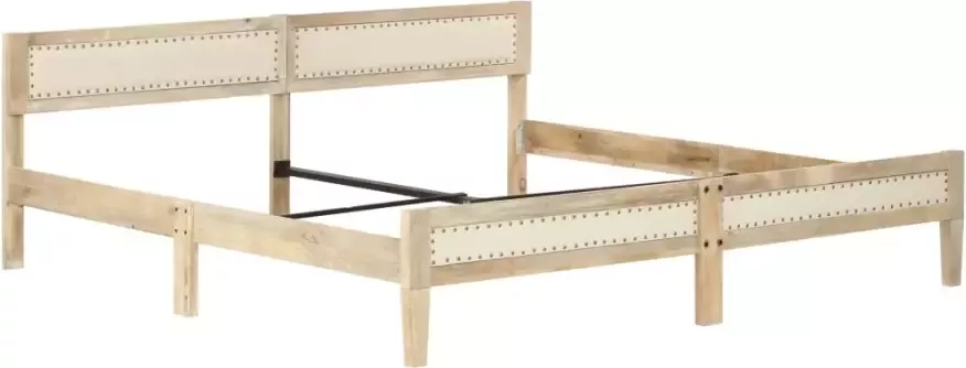 VidaXL -Bedframe-massief-mangohout-200-cm - Foto 4