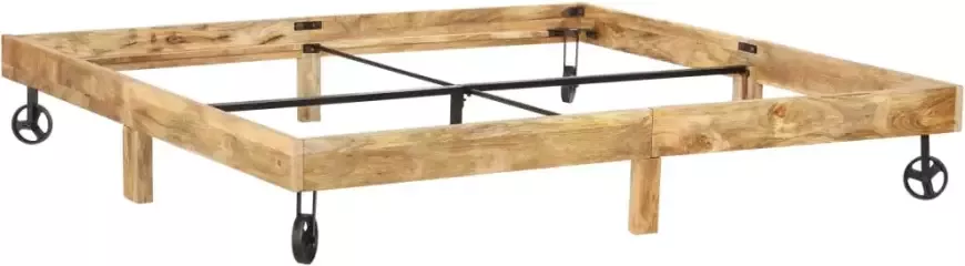 VidaXL -Bedframe-massief-mangohout-200x200-cm - Foto 4