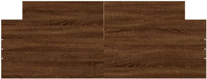 VidaXL -Bedframe-met-hoofd--en-voeteneinde-bruineikenkleurig-140x190-cm - Foto 5