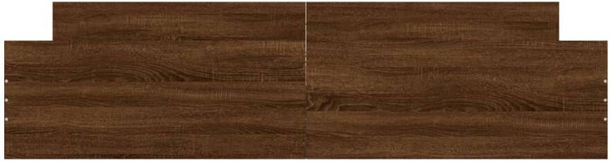 VidaXL -Bedframe-met-hoofd--en-voeteneinde-bruineikenkleurig-180x200-cm - Foto 4