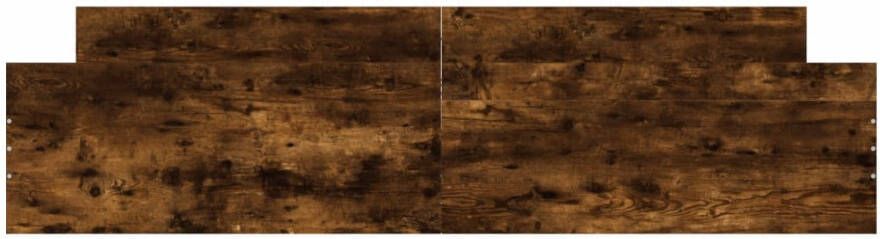 VidaXL -Bedframe-met-hoofd--en-voeteneinde-gerookt-eiken-200x200-cm - Foto 5