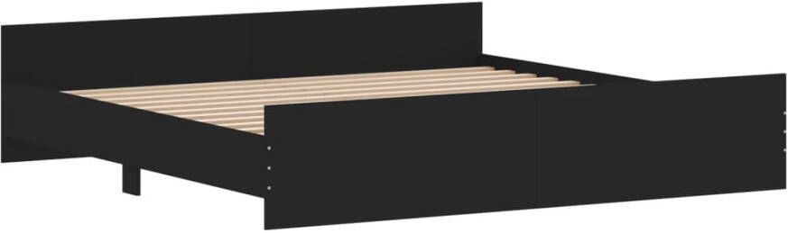 VidaXL -Bedframe-met-hoofd--en-voeteneinde-zwart-180x200-cm - Foto 4