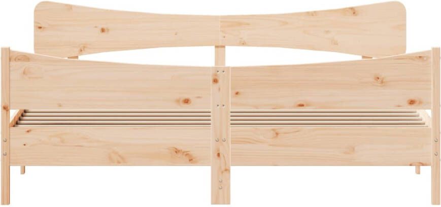 VidaXL -Bedframe-met-hoofdbord-massief-grenenhout-180x200-cm - Foto 2