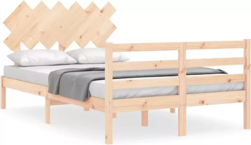 VidaXL -Bedframe-met-hoofdbord-massief-hout-4FT6-Double - Foto 7