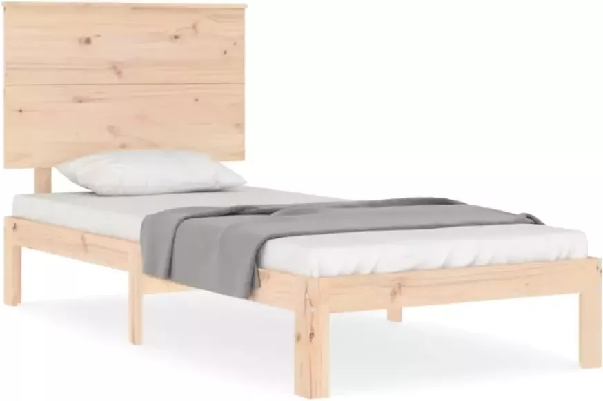 VIDAXL Bedframe zonder matras massief grenenhout 90x200 cm - Foto 4