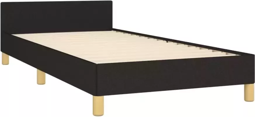 VidaXL -Bedframe-met-hoofdbord-stof-zwart-80x200-cm - Foto 6