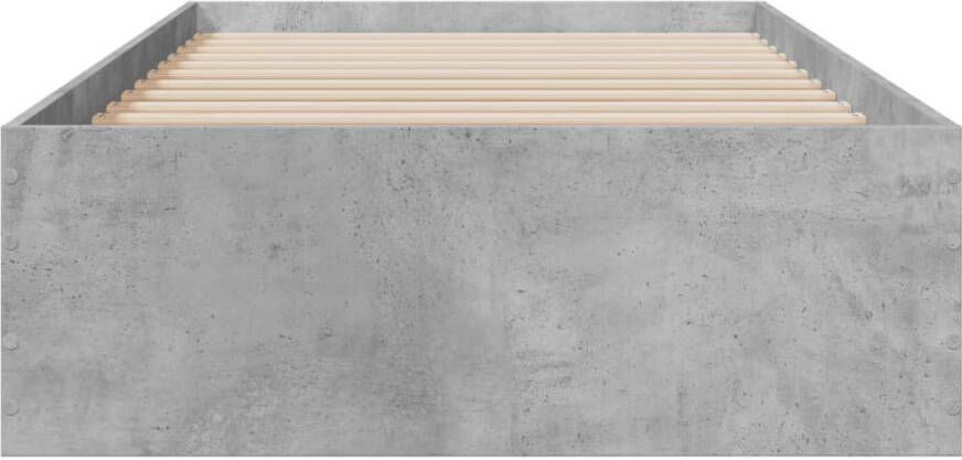 VidaXL -Bedframe-met-lades-bewerkt-hout-betongrijs-100x200-cm