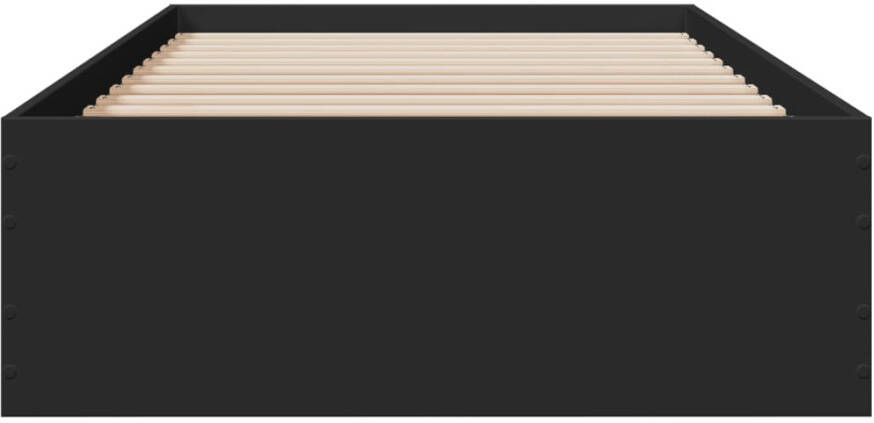VidaXL -Bedframe-met-lades-bewerkt-hout-zwart-90x190-cm - Foto 4