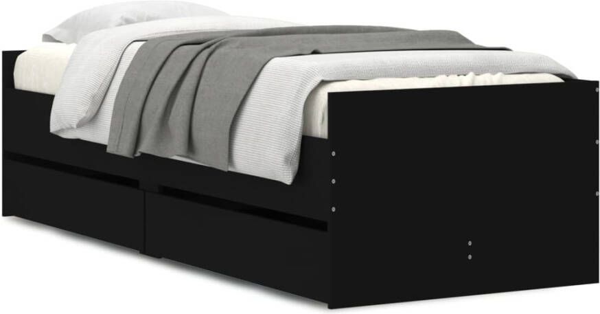 VidaXL -Bedframe-met-lades-zwart-100x200-cm - Foto 3