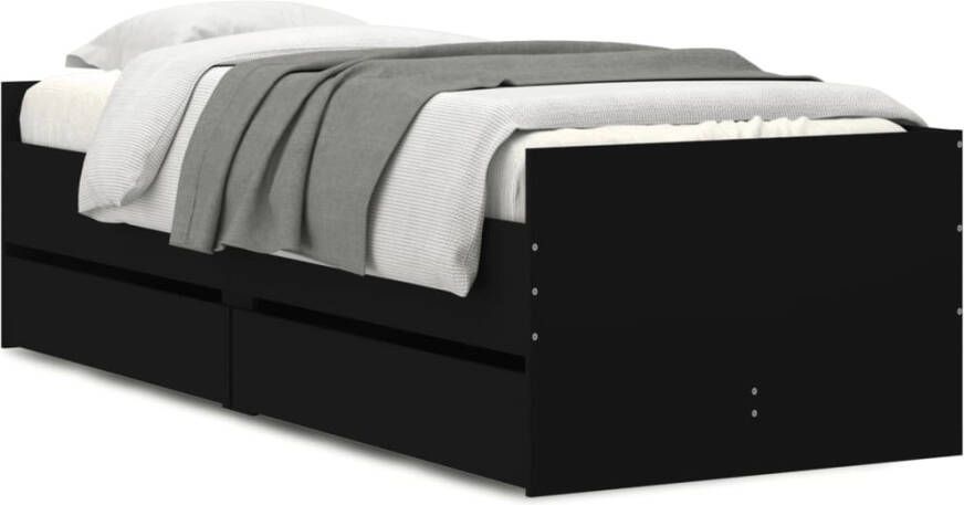 VidaXL -Bedframe-met-lades-zwart-75x190-cm-Small-Single - Foto 3