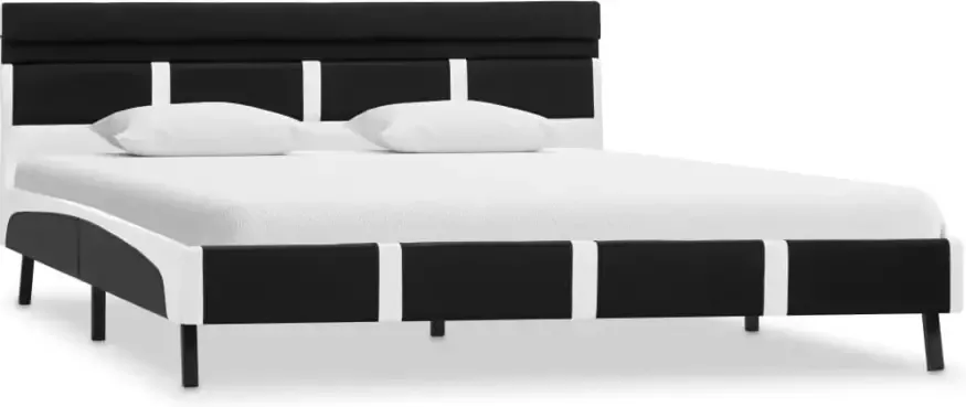 VidaXL -Bedframe-met-LED-kunstleer-zwart-140x200-cm - Foto 6
