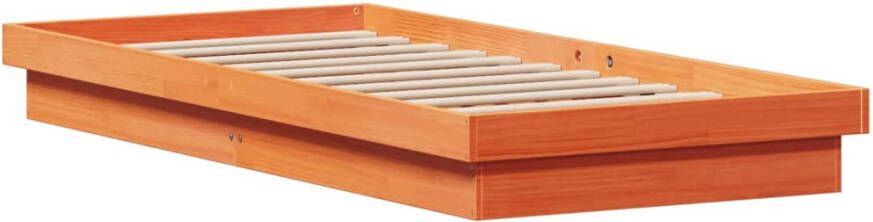 VidaXL -Bedframe-met-LED-massief-grenenhout-wasbruin-100x200-cm - Foto 3