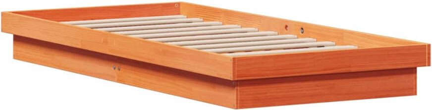 VidaXL -Bedframe-met-LED-massief-grenenhout-wasbruin-90x190-cm - Foto 3