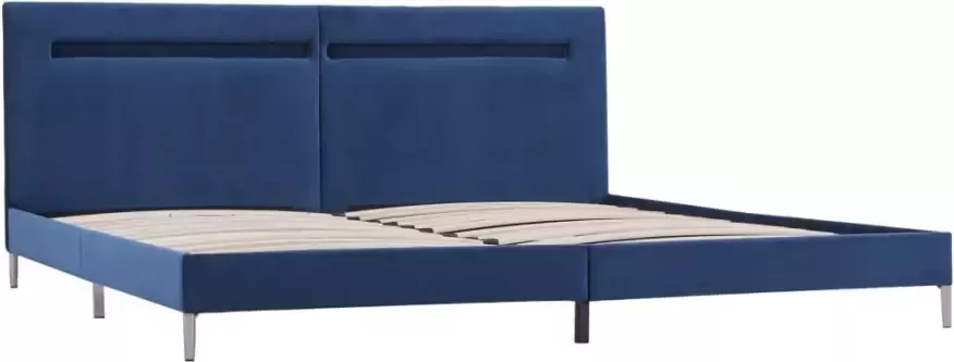 VidaXL -Bedframe-met-LED-stof-blauw-180x200-cm - Foto 3