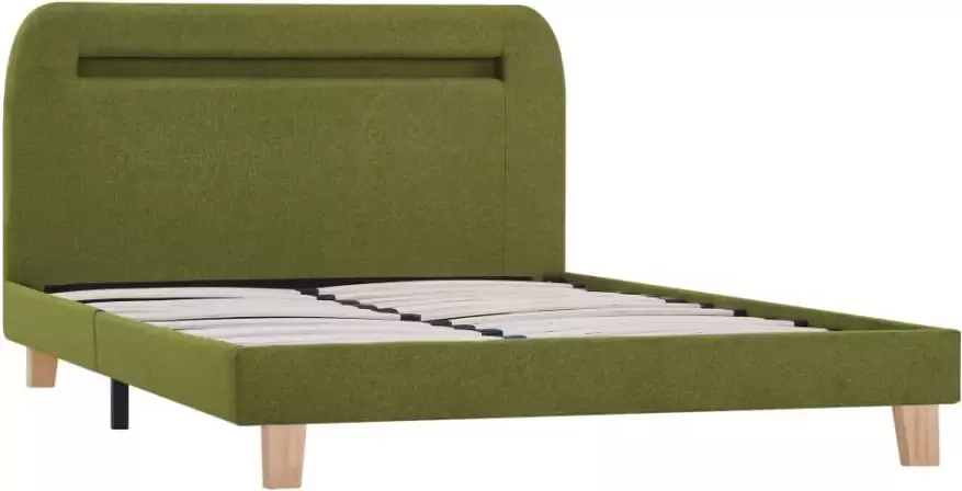 VidaXL -Bedframe-met-LED-stof-groen-120x200-cm - Foto 4