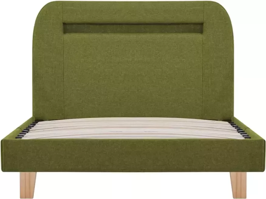 VidaXL -Bedframe-met-LED-stof-groen-90x200-cm - Foto 4