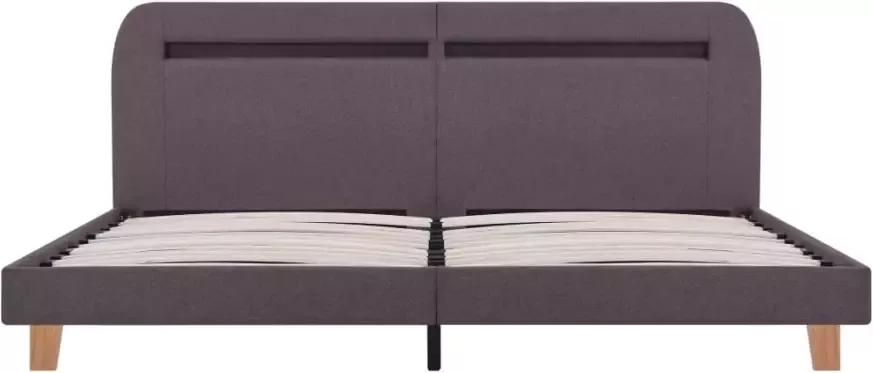 VidaXL -Bedframe-met-LED-stof-taupe-160x200-cm - Foto 2