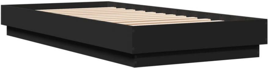 VidaXL -Bedframe-met-LED-verlichting-zwart-100x200-cm - Foto 3