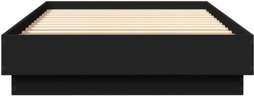 VidaXL -Bedframe-met-LED-verlichting-zwart-100x200-cm - Foto 2