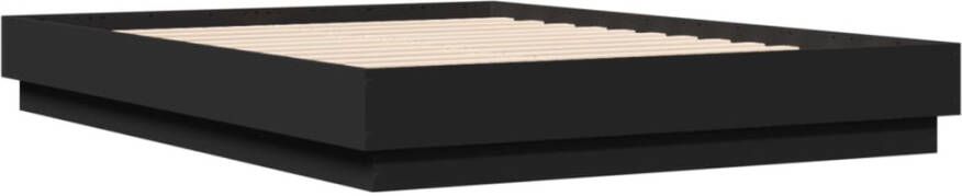 VidaXL -Bedframe-met-LED-verlichting-zwart-135x190-cm - Foto 3