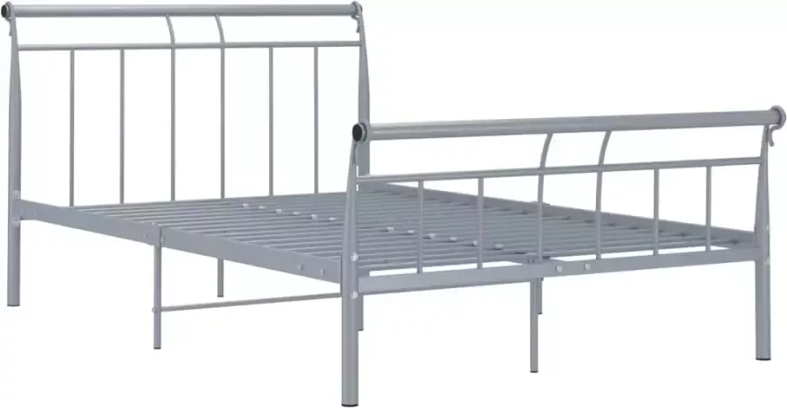 VidaXL -Bedframe-metaal-grijs-120x200-cm - Foto 4
