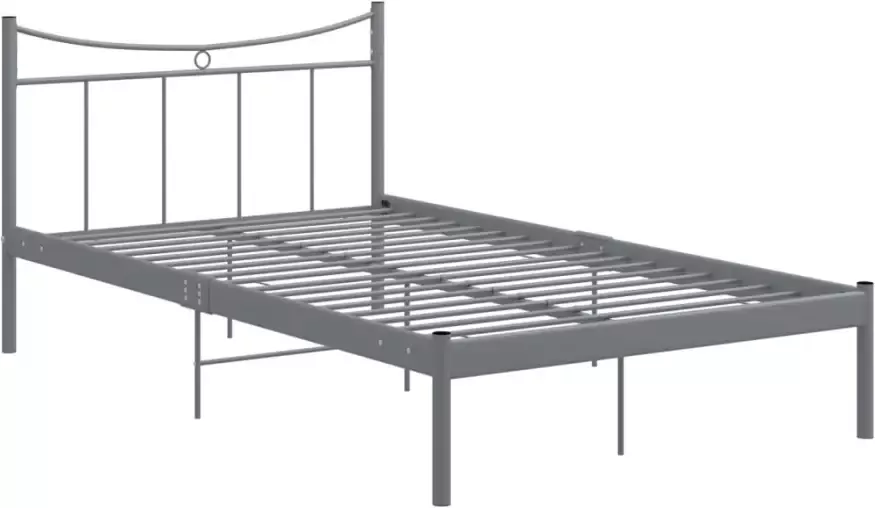 VidaXL -Bedframe-metaal-grijs-120x200-cm - Foto 8