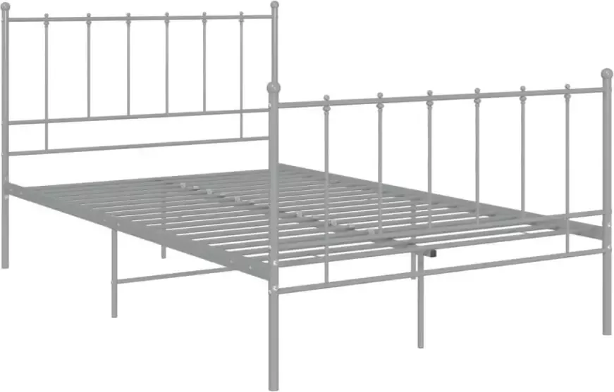 VidaXL -Bedframe-metaal-grijs-120x200-cm - Foto 6