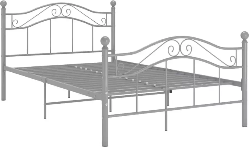 VidaXL -Bedframe-metaal-grijs-120x200-cm - Foto 5